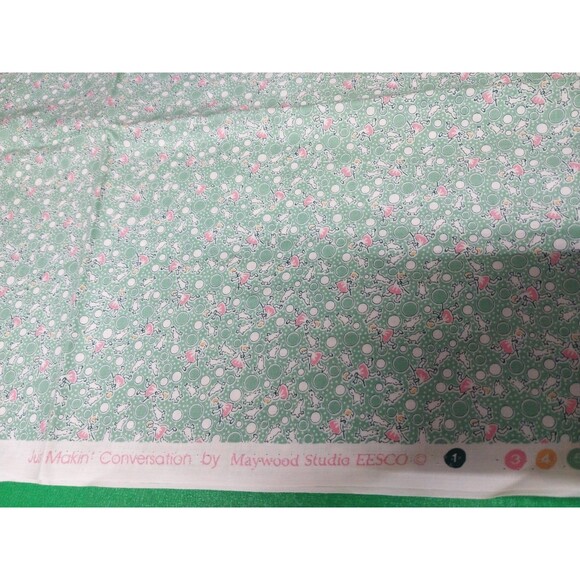 1 Yard Cotton Fabric Just Makin'Conversations by Maywood Studio Eessco - Picture 3 of 3